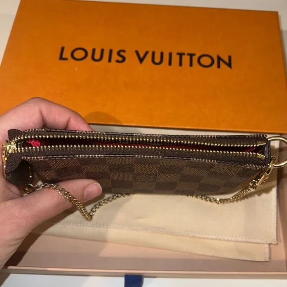 LOUIS VUITTON MINI POCHETTE ACCESSORIES *NEW IN BOX* - Picture 9 of 13
